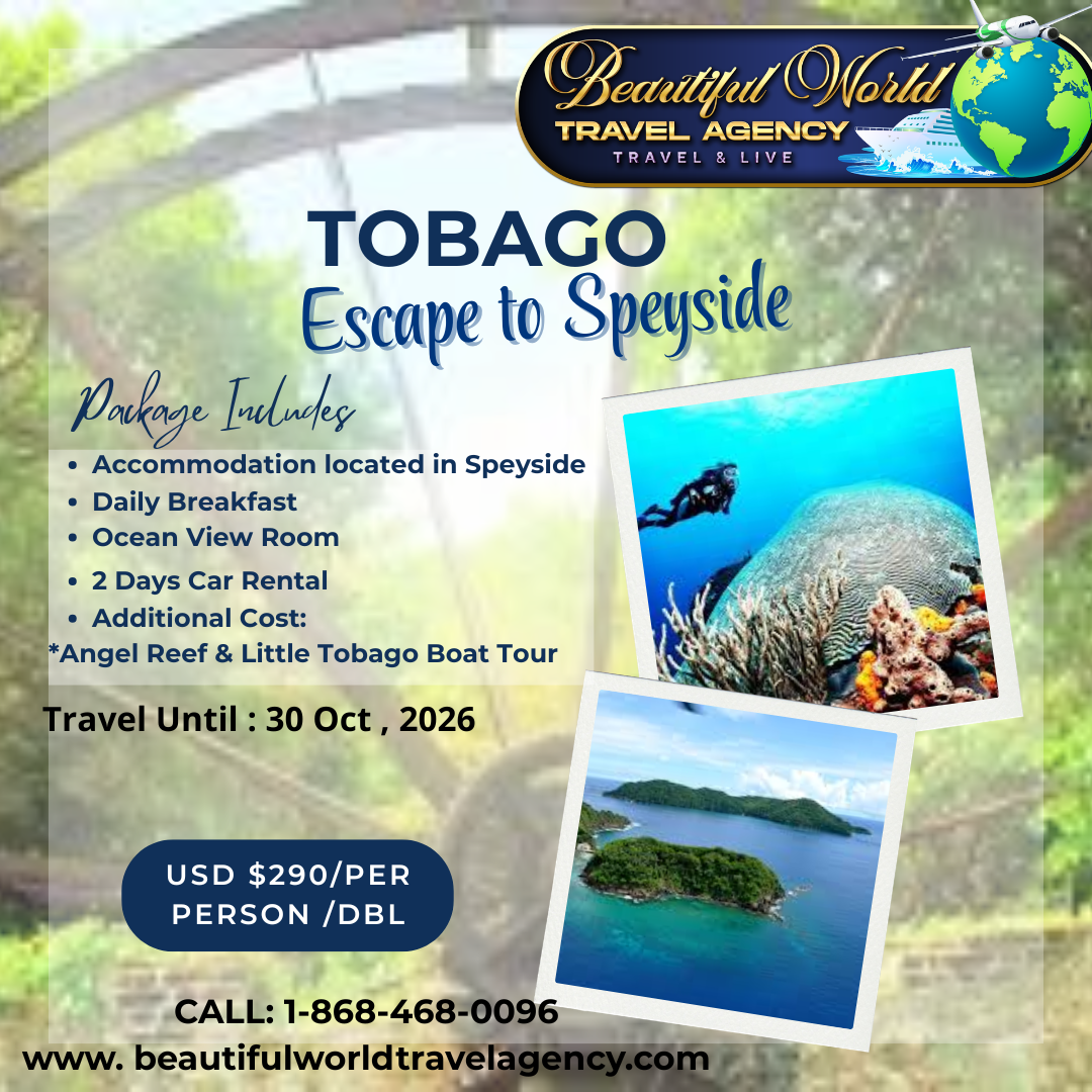 TOBAGO ESCAPE TO SPEYSIDE